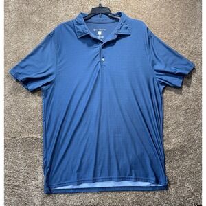 Hickey Freeman Golf Polo Men's‎ Sz Large Blue Short Sleeve